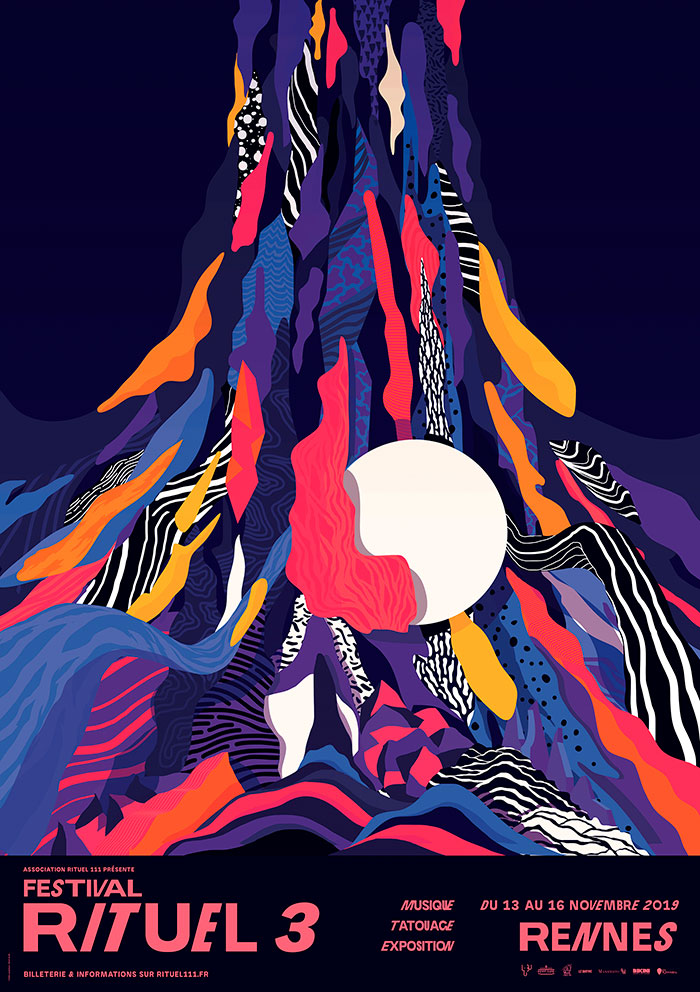 Visuel direction artistique Festival Rituel 111 Rennes