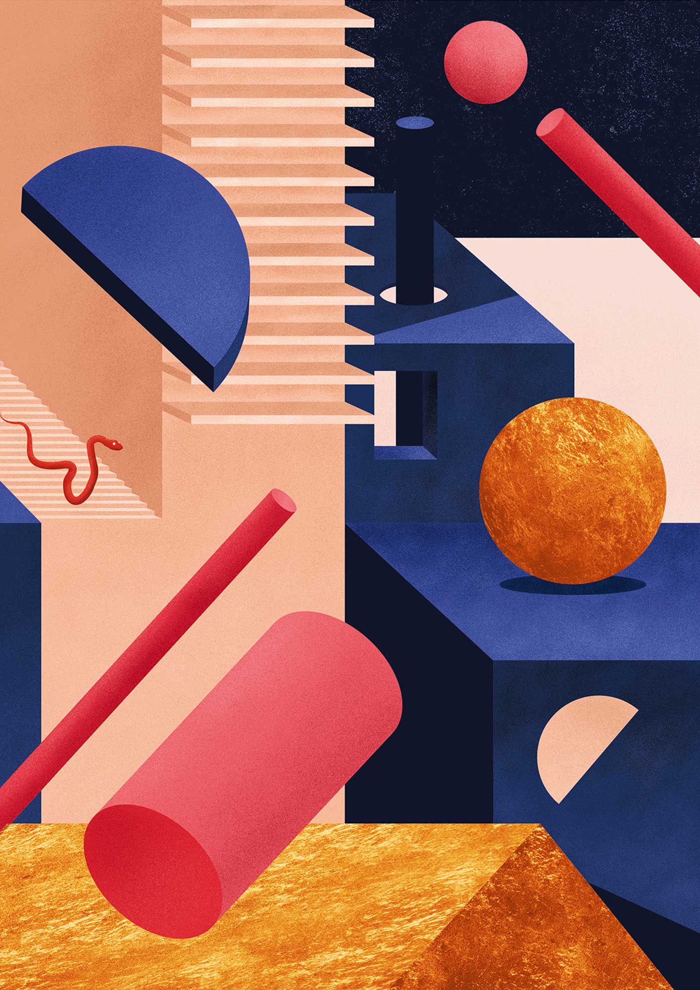 affiche moderne graphique cadeau rennes