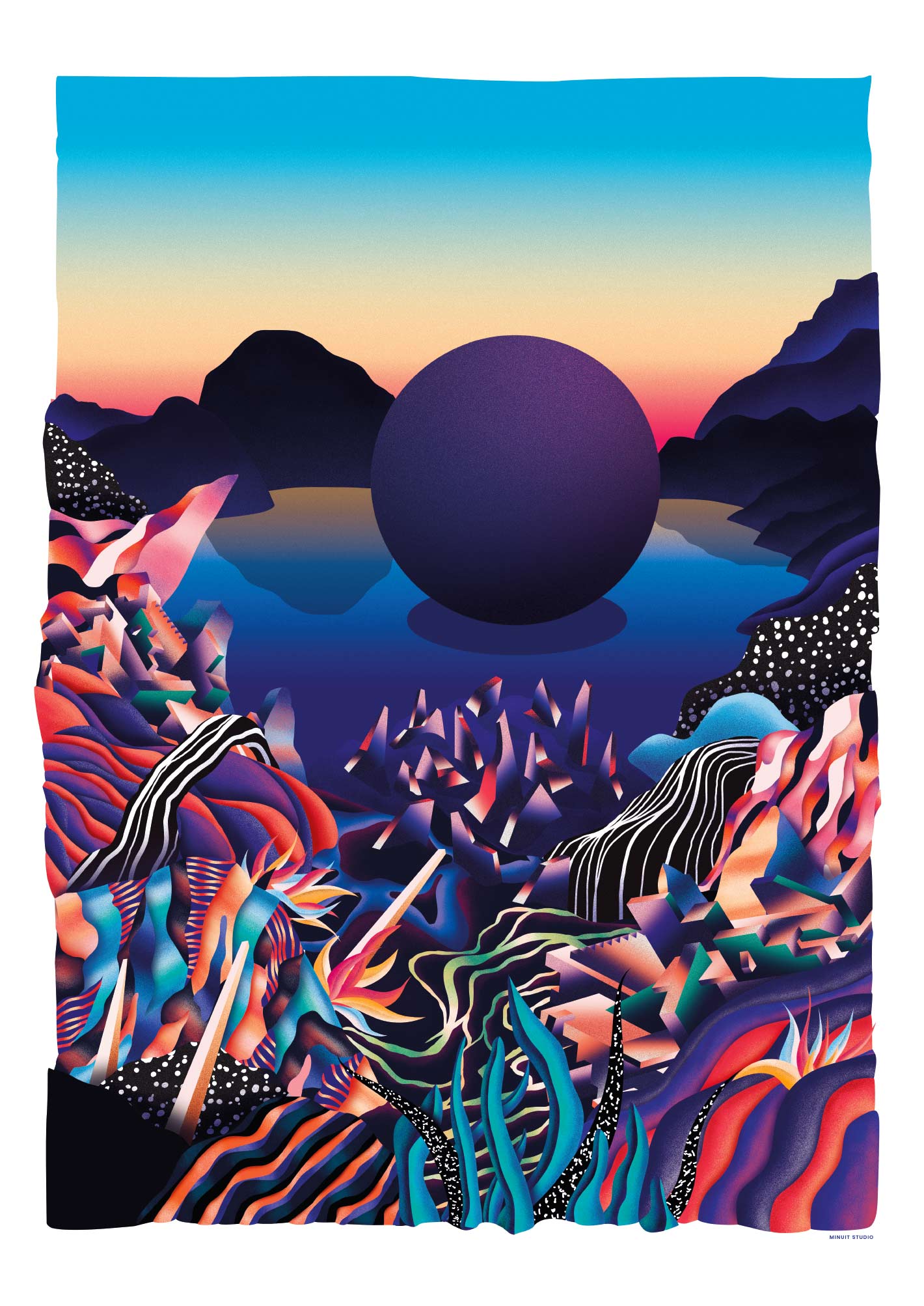 affiche science fiction illustration design