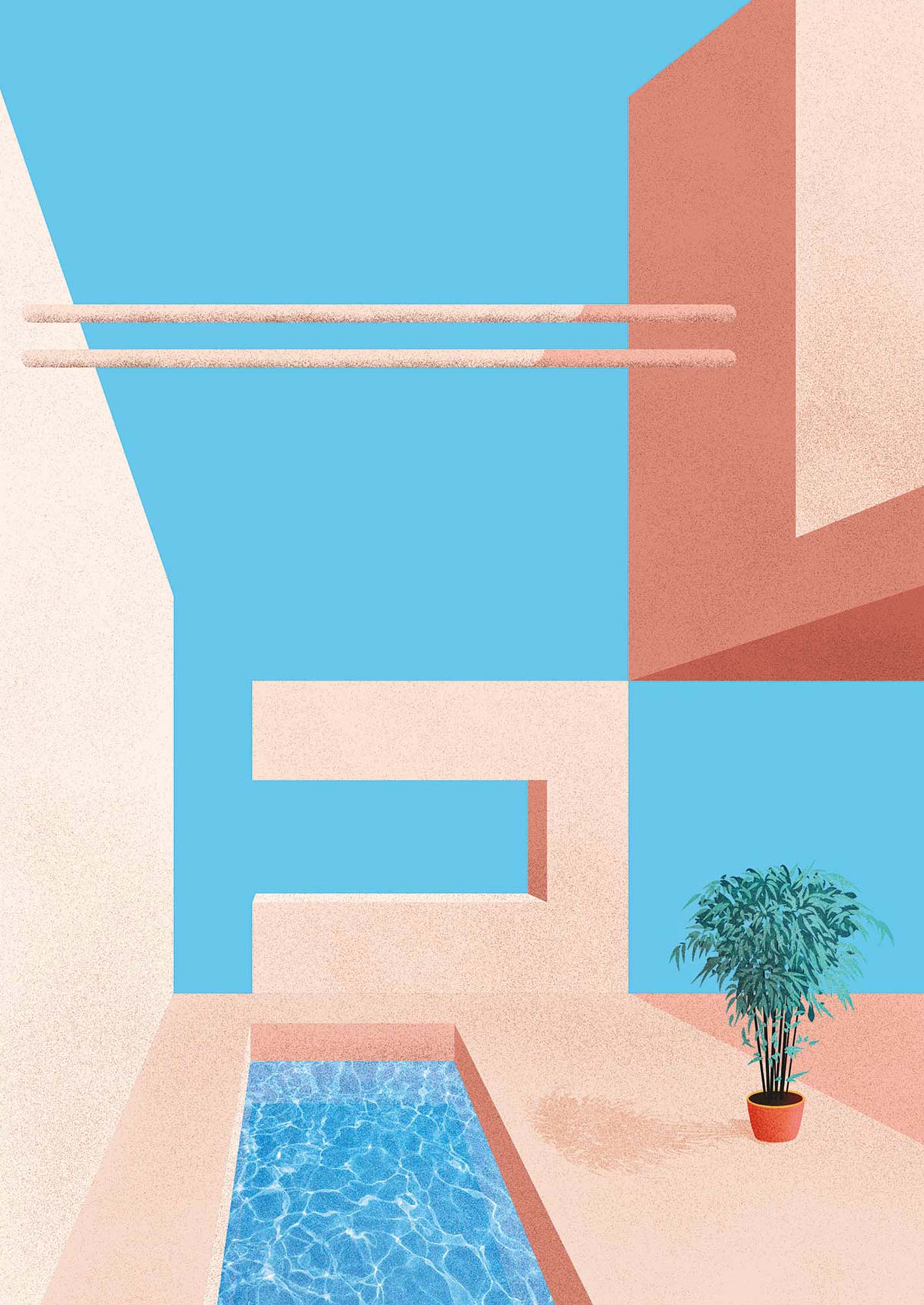 illlustration épurée cadeau rennes