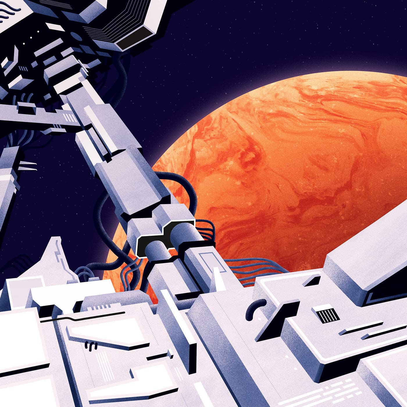 station spatiale illustration kessler EP