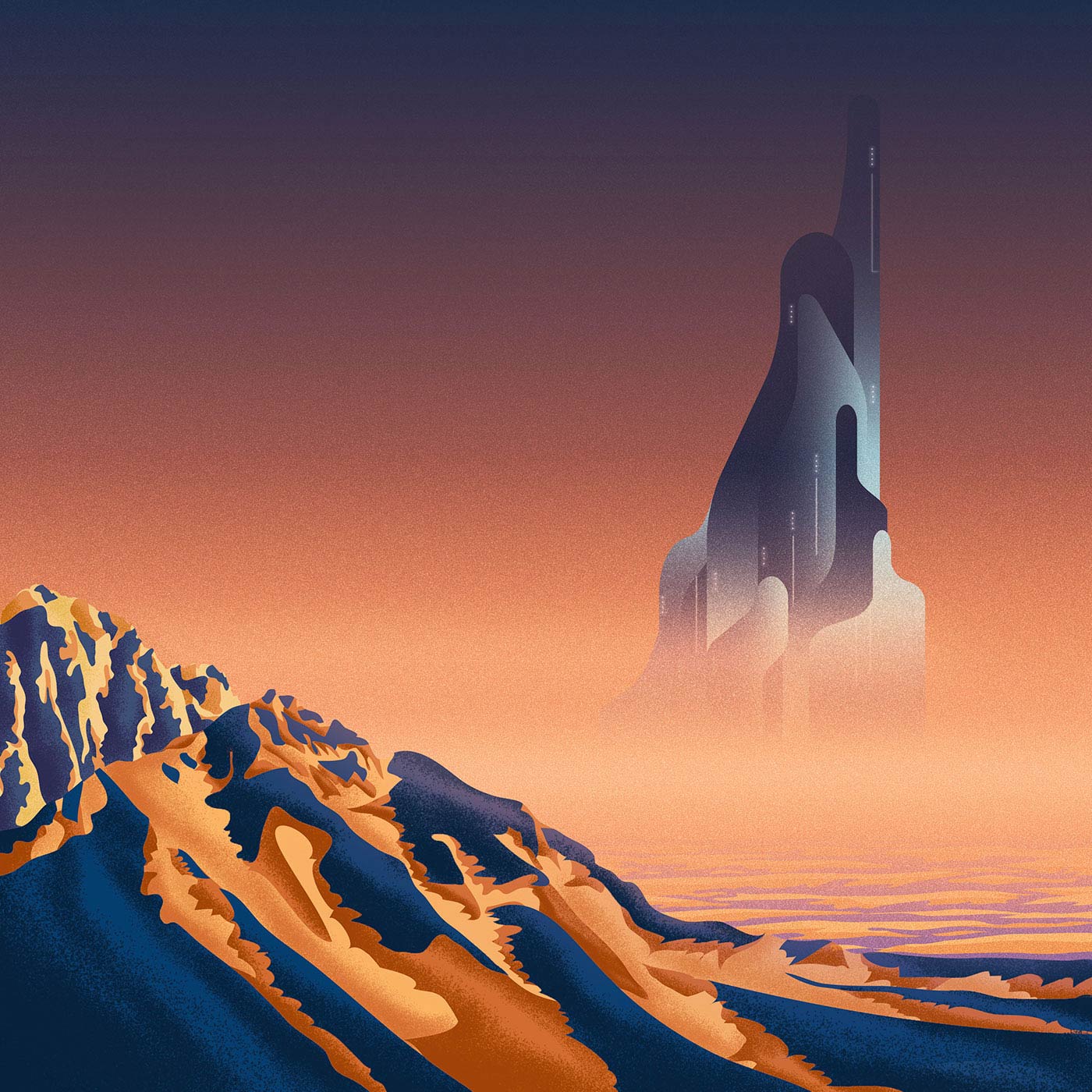 science fiction rennes vinyle illustration